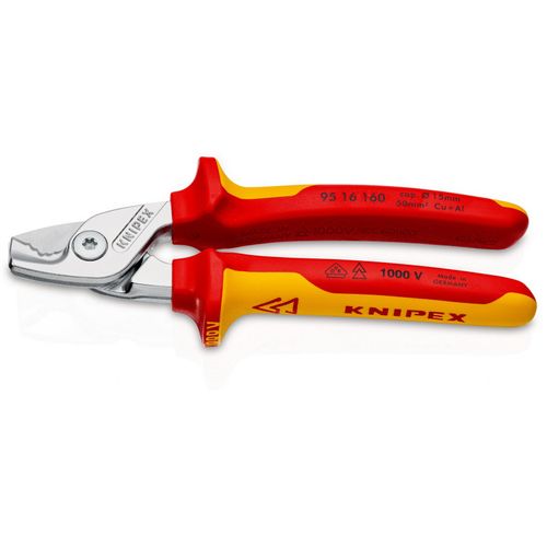 Knipex makaze za kablove StepCut 1000V VDE 160mm 95 16 160 slika 1