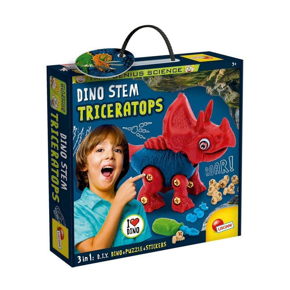 Lisciani I'm Genius Science, Dino Stem Triceratops 3U1 slika 1
