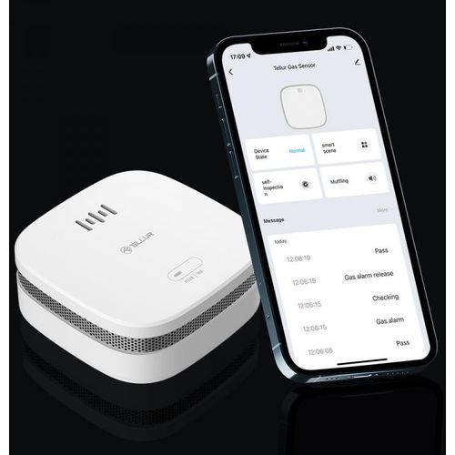 Tellur Smart WiFi smoke sensor smoke sensor, bijeli slika 5