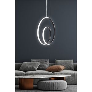 Geminorus Black-White Light Black Chandelier