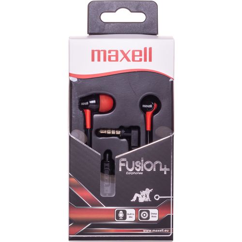 Maxell Fusion slušalice, crno-crvene slika 1