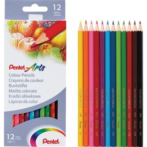 Boje drvene 1/12 duge PENTEL karton CB8-12U blister