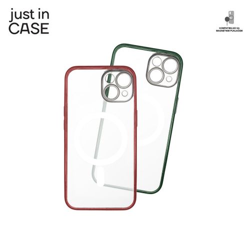 2u1 Extra case MAG MIX paket ZELENO CRVENI za iPhone 14 slika 2