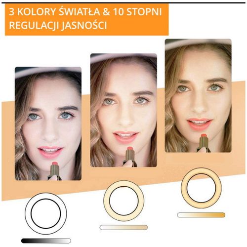 MANTA svjetlosni prsten s držačem za mobitel, Ring light, stativ 210cm MRL003 slika 4