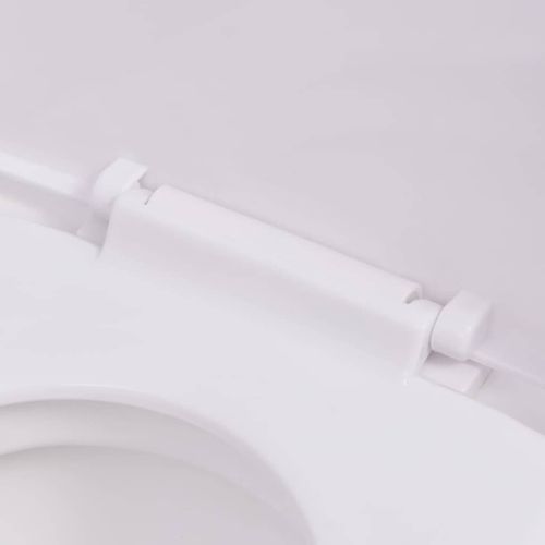 Zidna toaletna školjka s ugradbenim vodokotlićem keramička bijela slika 32
