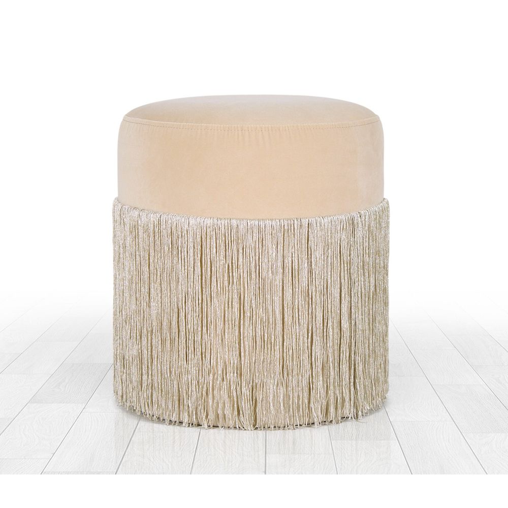 Merkur - Cream Cream Pouffe slika 1