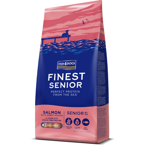 Fish4Dogs Finest SENIOR Salmon & Sweet potato, small kibble - Losos i batat, malo zrno, 6kg slika 1