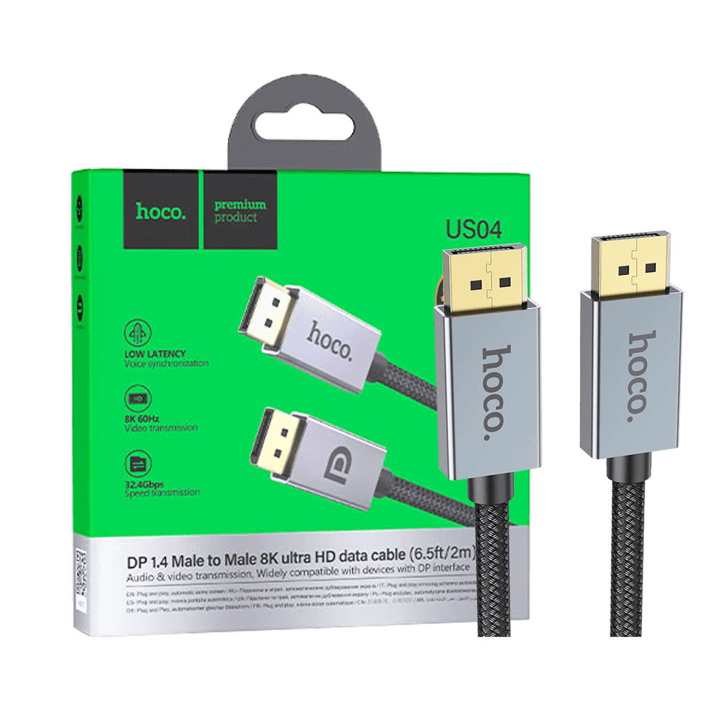 hoco. Kabl display port na display port, US04, 2 met - US04 2M slika 1