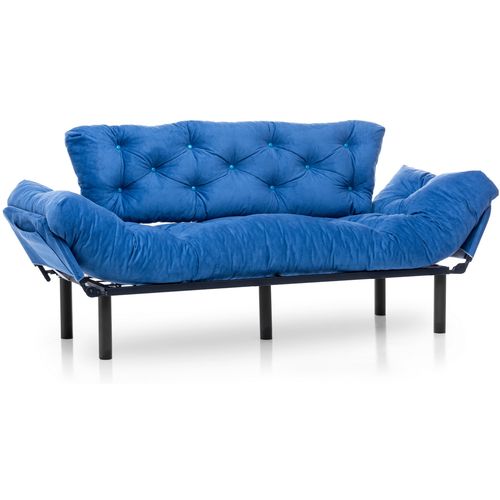 Atelier Del Sofa Trosjed na razvlačenje, Plava, Nitta Triple - Blue slika 4