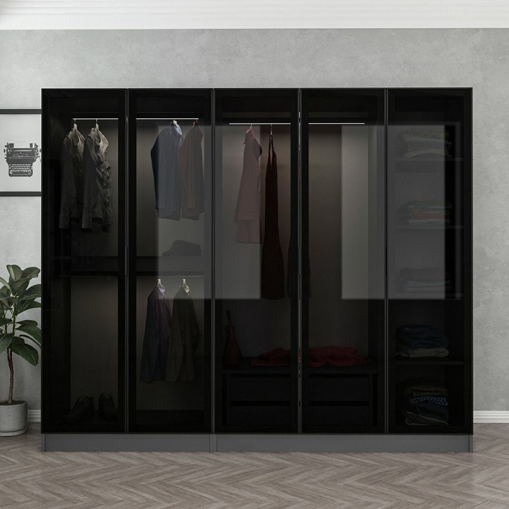 Kale - 6091 Anthracite Crna Garderober slika 2
