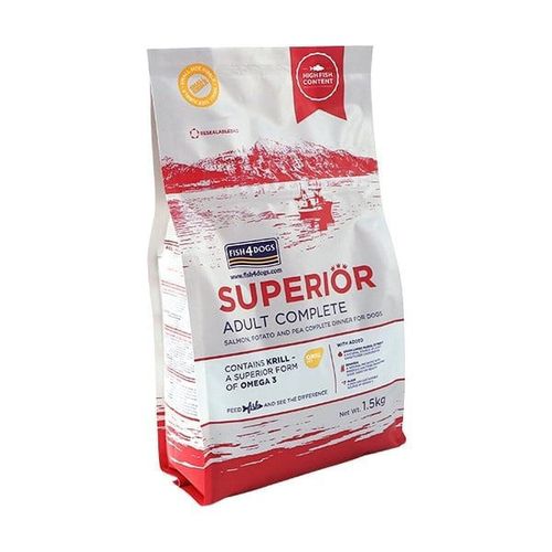 Fish4Dogs Superior Salmon, Small kibble - male granule, losos 1.5 kg slika 1