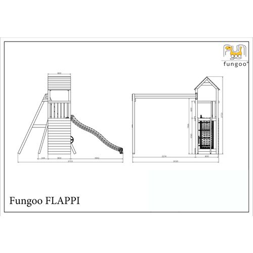 Fungoo set FLAPPI - drveno dječje igralište slika 5