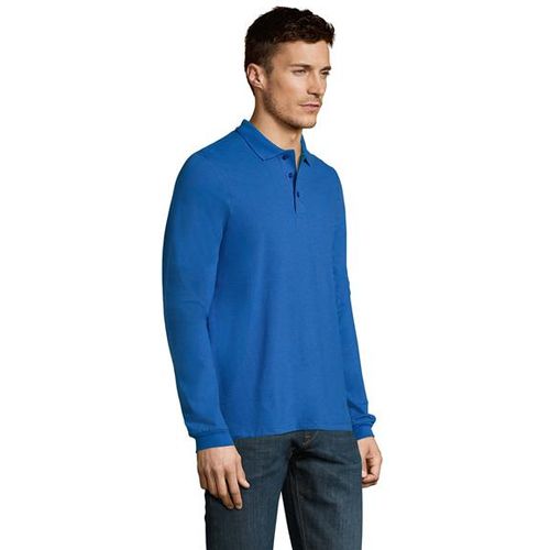 WINTER II muška polo majica sa dugim rukavima - Royal plava, XXL  slika 3