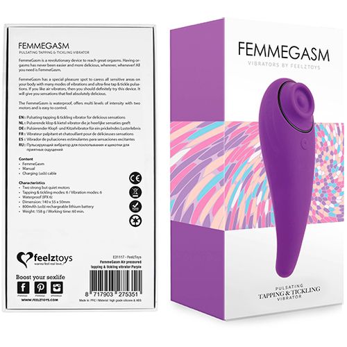 Vibrator FeelzToys - FemmeGasm, ljubičasti slika 3