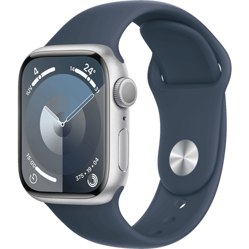 Apple SAT pametni, 1.69" LTPO OLED zaslon, vodootporan BT, WiFi - Watch Series 9 GPS 41mm Silver slika 1