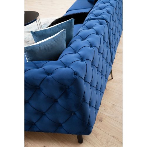 Atelier Del Sofa Kutna garnitura, Mornarsko plava, Como Left - Navy Blue slika 3