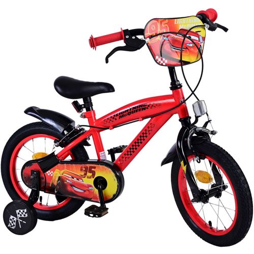 Dječji bicikl Volare Disney Cars 14" crveni s dvije ručne kočnice slika 2