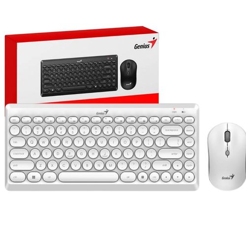 Genius LuxeMate Q8000 YU 2u1 bežični komplet tastatura+miš beli slika 3