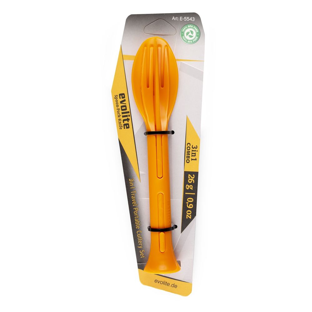 Evolite Set kašika, viljuška i nož Combo Cutlery, Narandžasti slika 8