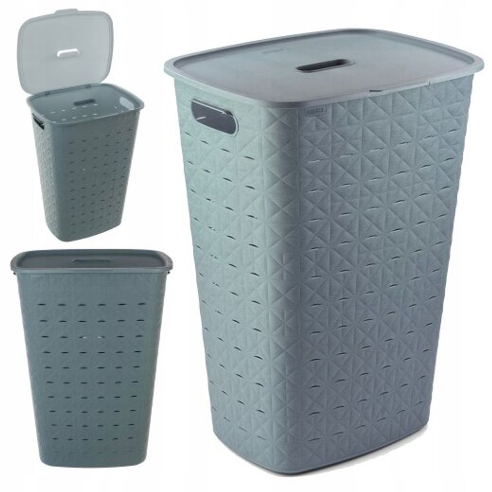 Softex Korpa za veš 56L plava slika 3