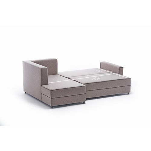 Atelier Del Sofa Kutna garnitura na razvlačenje, Krem, Ece Left - Cream slika 6