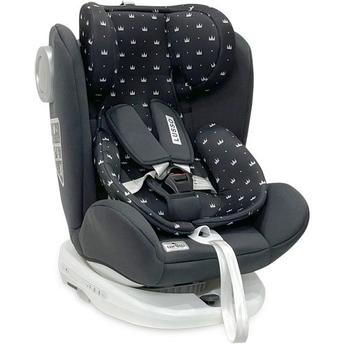 LORELLI LUSSO 360° Autosjedalica SPS Isofix Black Crowns 0-12 godina/0-36 kg (0+/1/2/3) slika 4