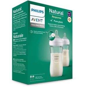 Philips responsivna bočica od prirodnog stakla 2 × 240 ml