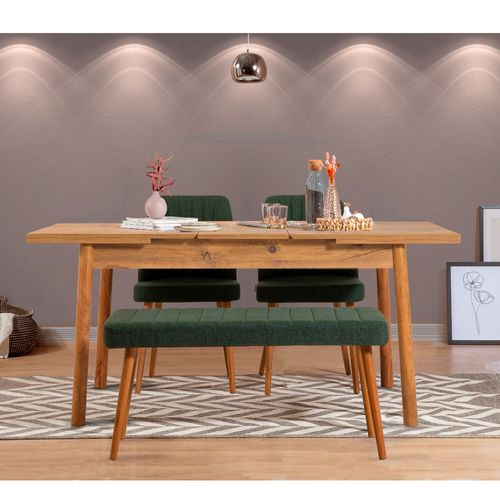 Santiago Atlantice -Green Atlantic Pine
Green Extendable Dining Table & Chairs Set (4 Pieces) slika 2