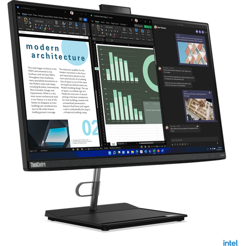 Lenovo ThinkCentre neo 30a 24 G4 AIO 12K0002YYA i7-13620H (10C (6P+4E)/16T, P 2.4/4.9GHz, E 1.8/3.6GHz, 24MB), DDR4 1x 16GB, SSD 1TB NVMe Opal, 23.8" FHD (1920x1080) IPS AG, DVDRW, UHD Grph, Spk 3Wx2, Cam HD, Mic, GLAN, WLAN, BT, HDMI, p/s 90W, Kyb SR/Mouse, no OS, 3YW slika 1