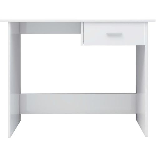 Radni stol visoki sjaj bijeli 100 x 50 x 76 cm od iverice slika 15