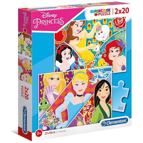 Clementoni Puzzle 2X20 Princess 2020 slika 1