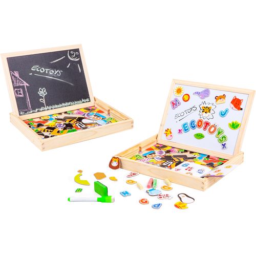 EcoToys 2u1 edukacijski set s pločom 176 elemenata slika 4