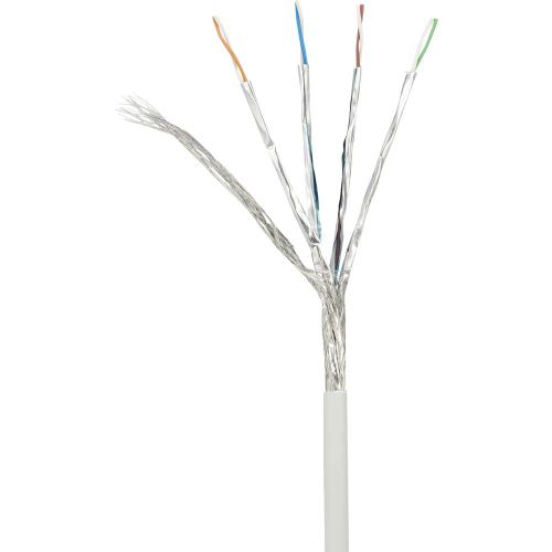 Renkforce RF-4145277 RJ45 mrežni kabel, Patch kabel cat 6a S/FTP 0.25 m siva sa zaštitom za nosić, vatrostalan 1 St. slika 3