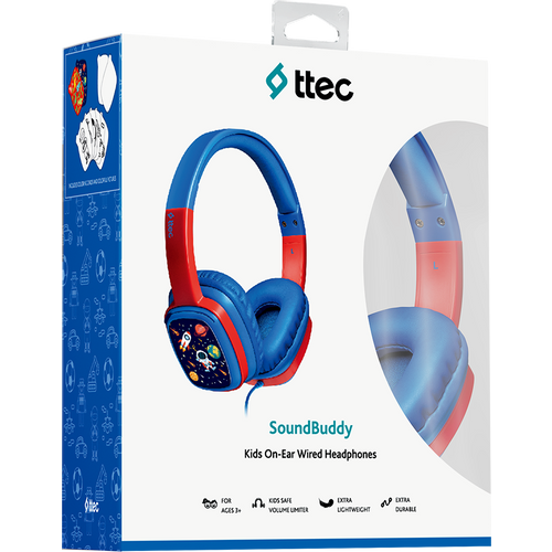 Ttec Slušalice SoundBuddy  Kids On-Ear Wired Headphones,Blue slika 3