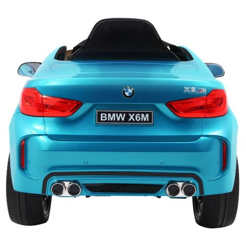 Licencirani auto na akumulator BMW  X6M - plavi/lakirani slika 6