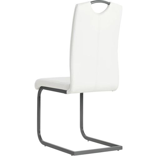 Konzolne blagovaonske stolice od umjetne kože 6 kom bijele slika 37