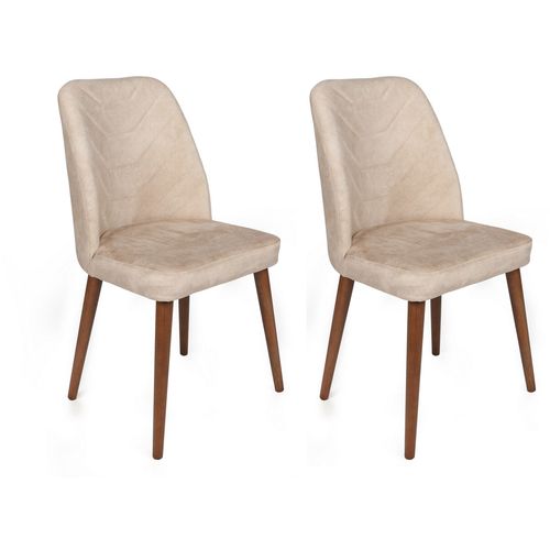 Hanah Home Dallas-550 V2 Beige
Walnut  Chair Set (2 Pieces) slika 1