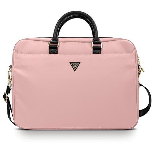 GUESS torba za laptop 16" Pink Nylon Triangle Logo slika 1