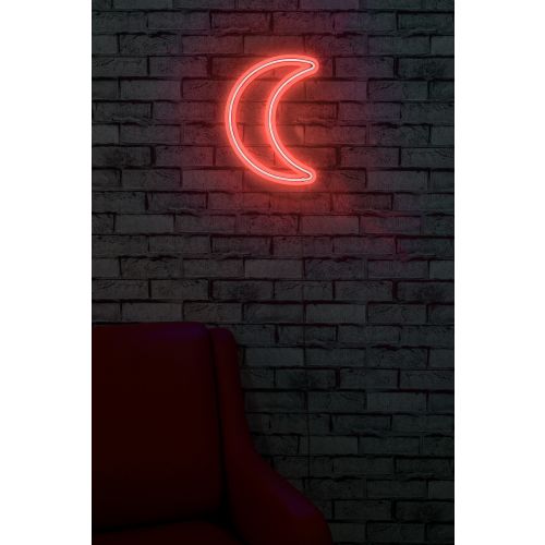 Wallity Ukrasna plastična LED rasvjeta, Crescent - Red slika 2