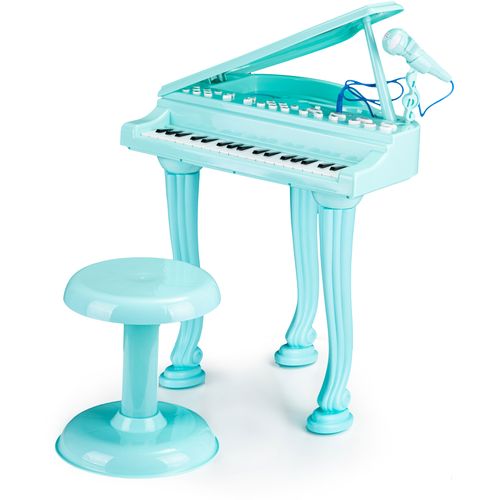 Mp3 dječji klavir s mikrofonom plavi slika 1