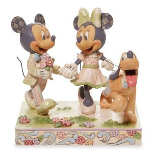 Spring Mickey, Minnie and Pluto Figurine