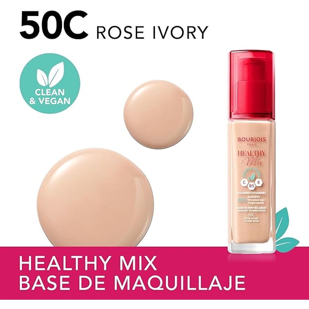 Bourjois Tekuči puder Healthy Mix Clean 50C Rose Ivory  30ml  slika 6