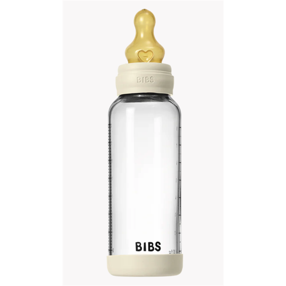 Bibs Staklena flašica za bebe Latex 240ml, Medium Flow Ivor slika 1