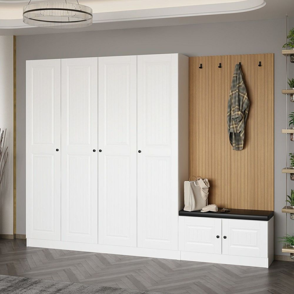Hall Stand Noah - 8321, Bijela Boja slika 3