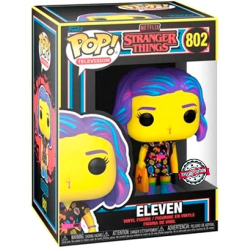 POP figure Stranger Things Eleven in Mall Outfit Black Light Exclusive slika 1