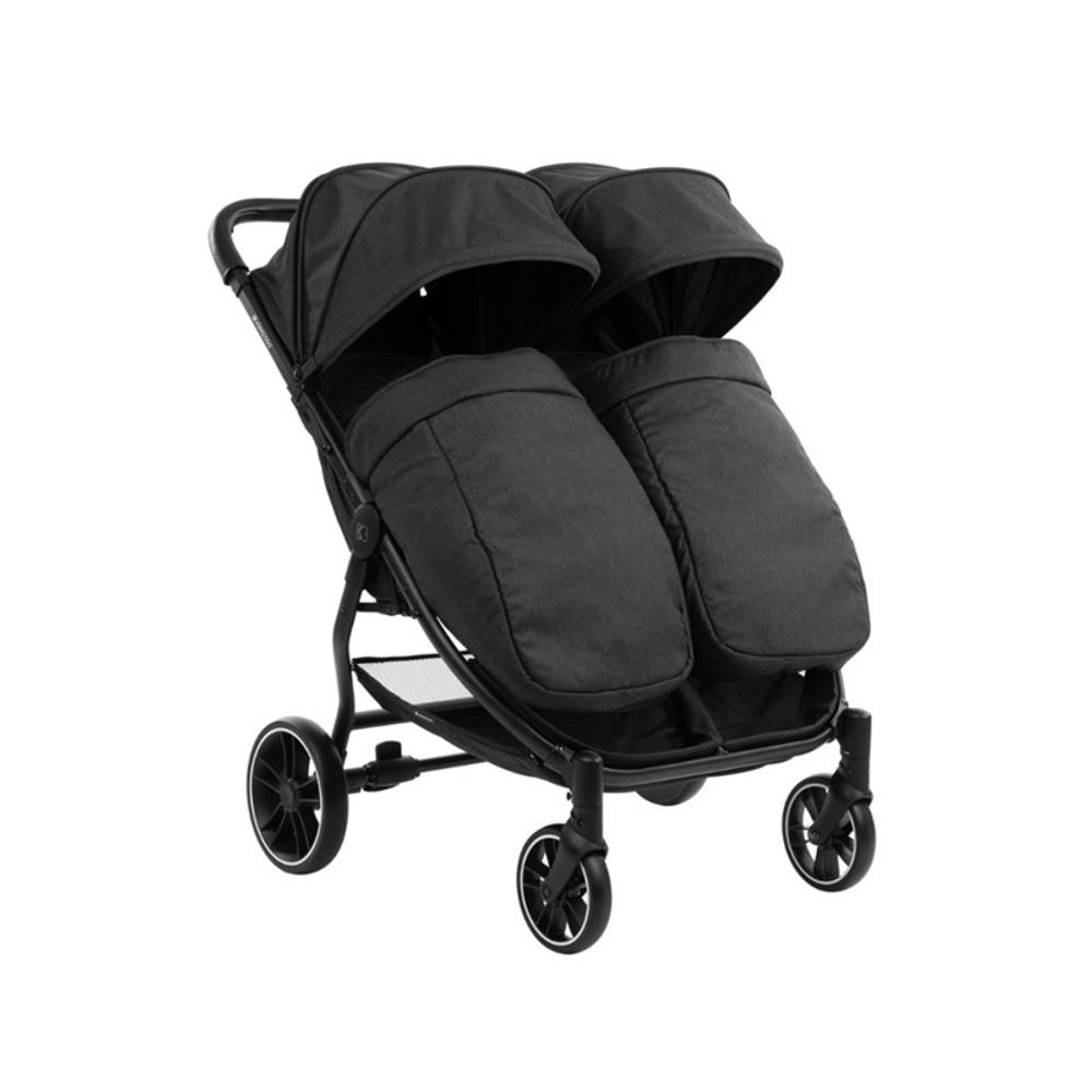 Kikka Boo Kolica za blizance Happy 2, Black slika 1