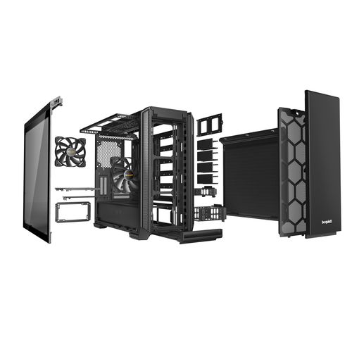 be quiet! BGW26 SILENT BASE 601 Window Black, MB compatibility: E-ATX / ATX / M-ATX / Mini-ITX, Two pre-installed be quiet! Pure Wings 2 140mm fans, Ready for water cooling radiators up to360mm slika 4