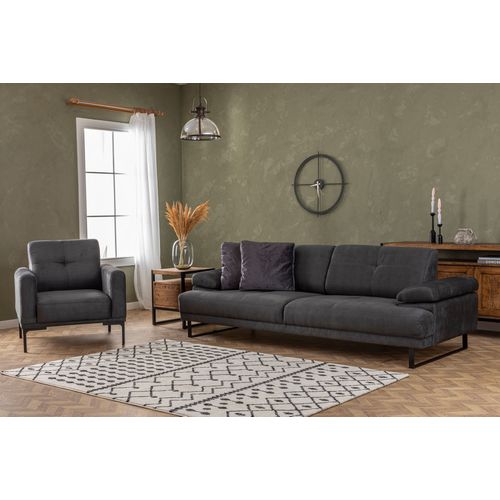 Atelier Del Sofa Fotelja wing MUSTANG antracit, Mustang - Anthracite slika 4