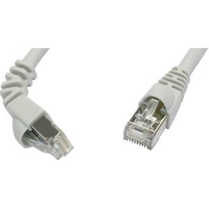 Telegärtner L00001A0154 RJ45 mrežni kabel, Patch kabel cat 6a S/FTP 1.50 m siva vatrostalan, sa zaštitom za nosić 1 St.