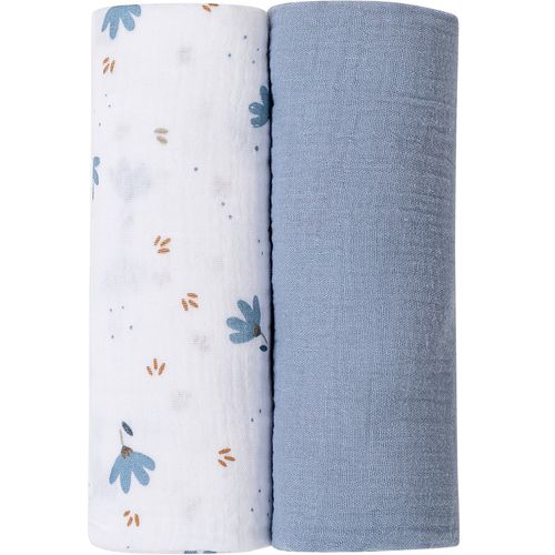 BUBABA BY FREEON tetra pelena muslin 2/1 blue - white 80173 slika 1